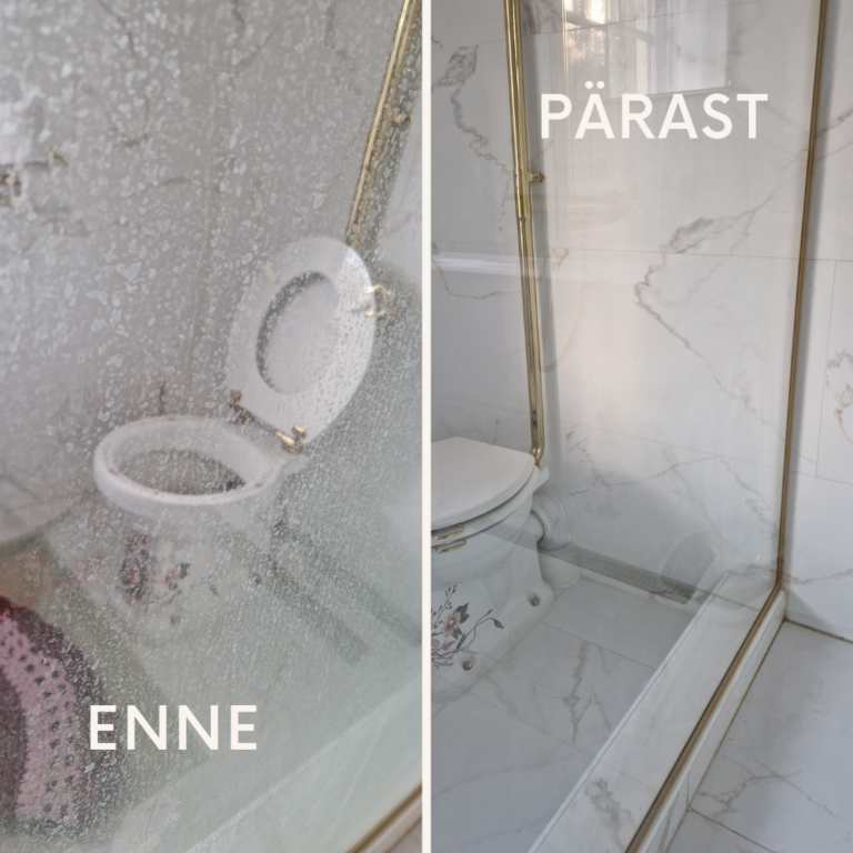 Enne-pärast dušiklaas