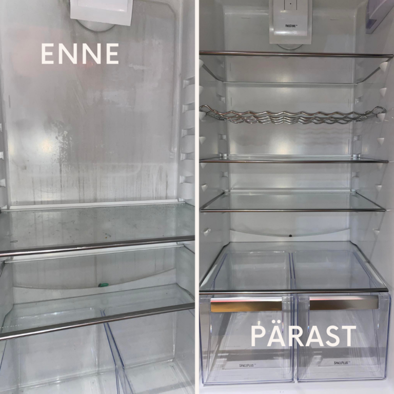 Enne-pärast foto külmkapp